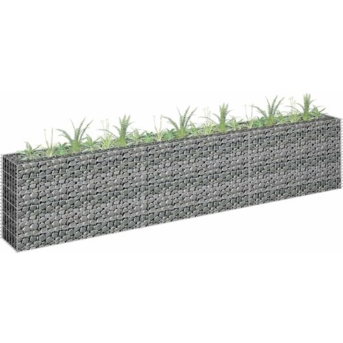  Gabionska sadilica od pocinčanog čelika 270 x 30 x 60 cm Slike