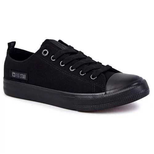 Big Star Men's Low Material Sneakers KK174007 Black