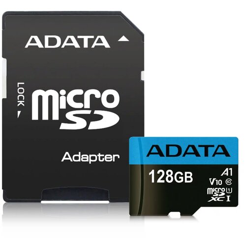 A DATA Micro SD Card 128GB AData + SD adapter AUSDX128GUICL10A1-RA1/ class 10 Cene