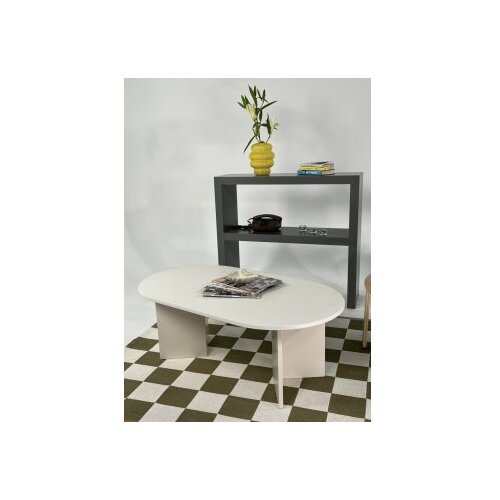 Hanah home Klub sto Leo Large, 110x42x60 cm, Bijeli Slike