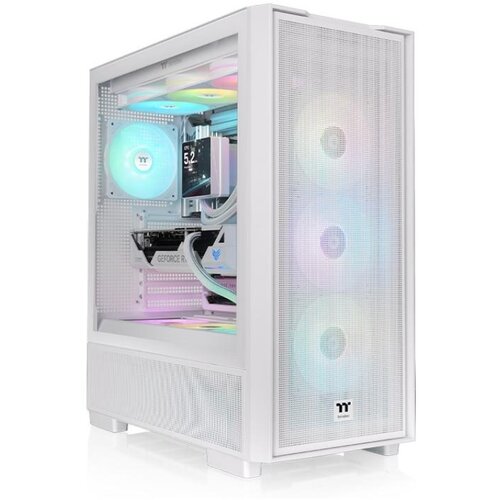 Thermaltake S380 TG ARGB SnowMid Tower, tempered glass4xARGB fans, VGA: 400mm Slike