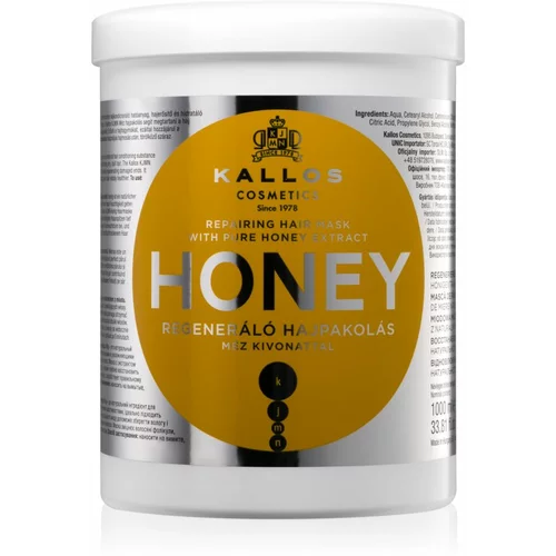 Kallos Cosmetics honey maska za obnovu kose 1000 ml