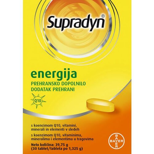 Bayer šumeće tablete supradyn energy Q10 A30 Slike