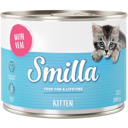 Smilla Kitten varčno pakiranje 24 x 200 g - Perutnina s teletino Cijene
