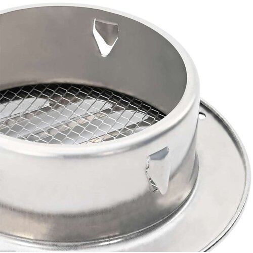  Pokrov ventilacije 4 pcs Srebrno 80 mm Nehrđajući čelik - 80 mm Slike