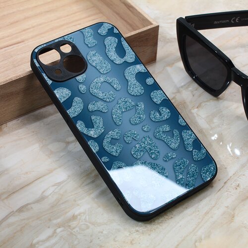 torbica shiny glass za iphone 14 6.1 plava Slike