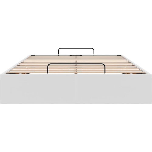 VidaXL okvir kreveta bez madraca bijeli 120x190 cm od umjetne kože Slike