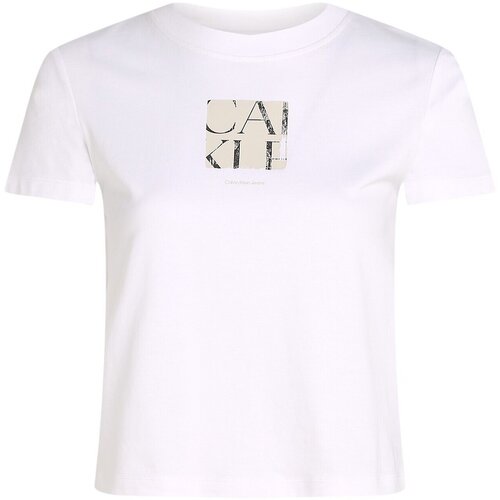 Calvin Klein Jeans FRONT PHOTO GRAPHIC J20J225260 Bijela Slike