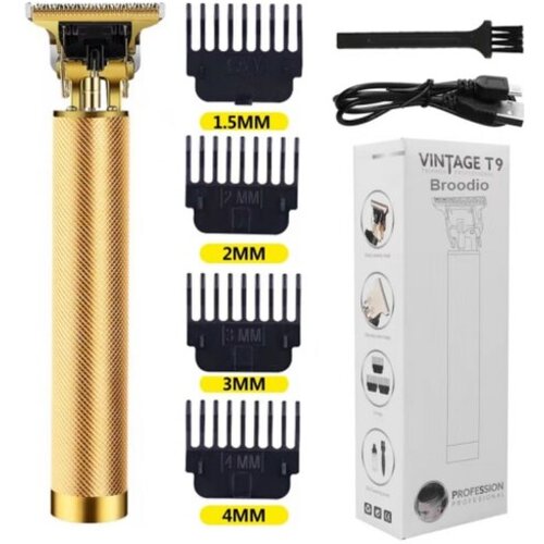 VERKGROUP VERK GROUP t9 akumulatorski brivnik in strižnik za lase in brado - prirezovalnik LCD 1500mAh zlat T9GOLD Cene