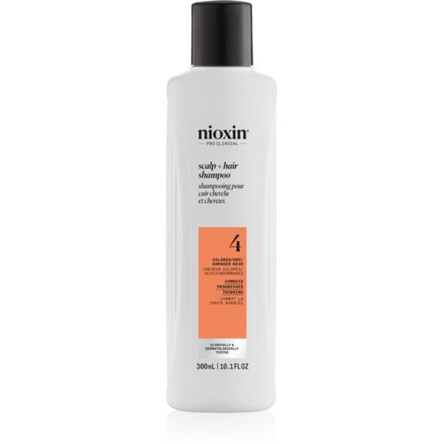 Nioxin System 4 Scalp + Hair Shampoo 300 ml &amp;scaron;ampon obojena kosa o&amp;scaron;tećenu kosu suha kosa za žene Slike