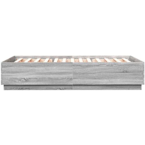 VidaXL okvir za krevet boja hrasta 120 x 200 cm od konstruiranog drva Slike