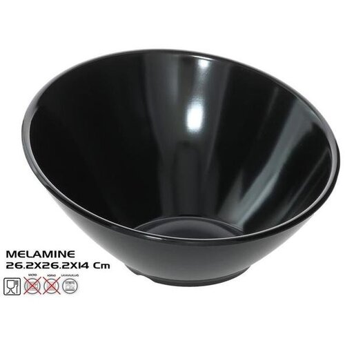 Zdjela 26,2CM OASIS CRNA MELAMIN Slike