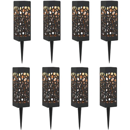  Solarna svjetla za vanjsku upotrebu s tlo&amp;scaron;cem 8 pcs 29 cm PP Slike