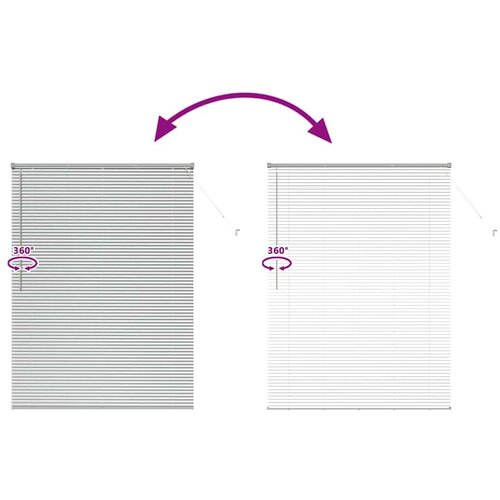  Zavjesa za prozor sa zavjesama Ostalo Srebrna 125 x 175 cm Aluminij Slike