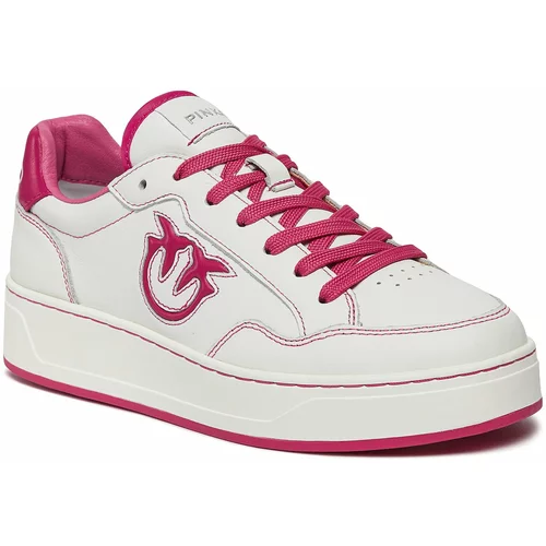 Pinko Superge Bondy 2.0 Sneaker AI 23-24 BLKS1 101681 A0V9 Off White/Fuxia GY7