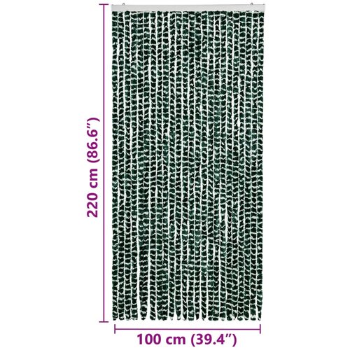  Zastor protiv insekata zeleno-bijeli 100 x 220 cm &amp;scaron;enil Slike