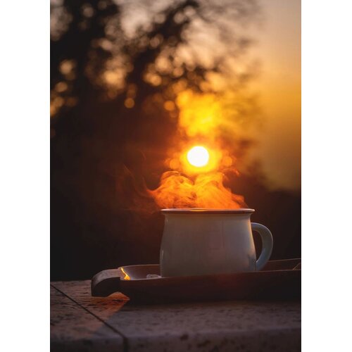 Venture Home poster Morning Coffee 50 &amp;times; 70 cm, žuti Slike