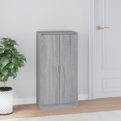 vidaXL Omarica za čevlje siva sonoma 55x35x108 cm inženirski les Cene