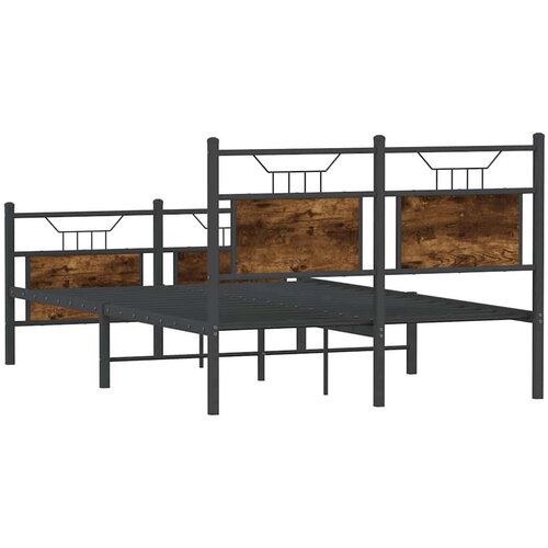 VidaXL Okvir kreveta bez madraca boja hrasta 120 x 200 cm drveni Slike