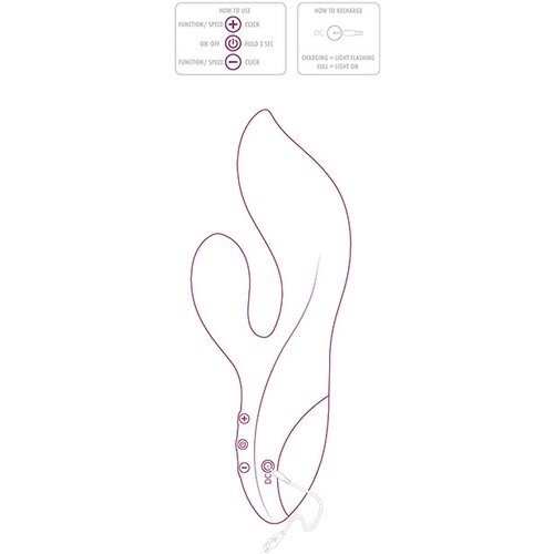 Toy Joy Rabbit vibrator Freya (R10374) Slike