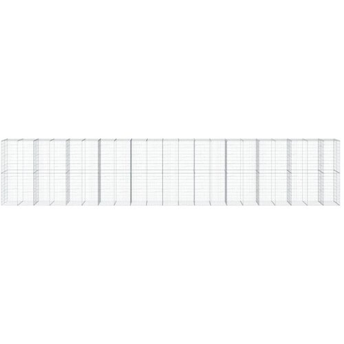  Gabionska ko&amp;scaron;ara s poklopcem 1050x100x200 cm pocinčano željezo Slike