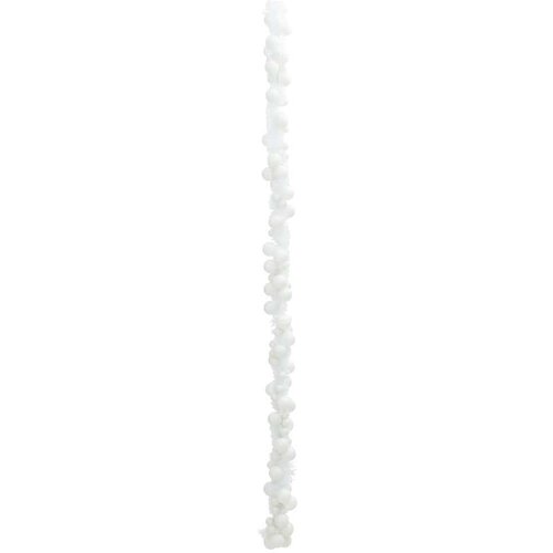 VidaXL Garland od božićnih kuglica Bijelo 186 cm Polistiren Slike