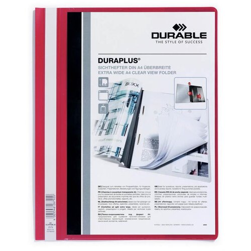 Durable Mapa Duraplus (2579) rdeča, (20371107) Slike