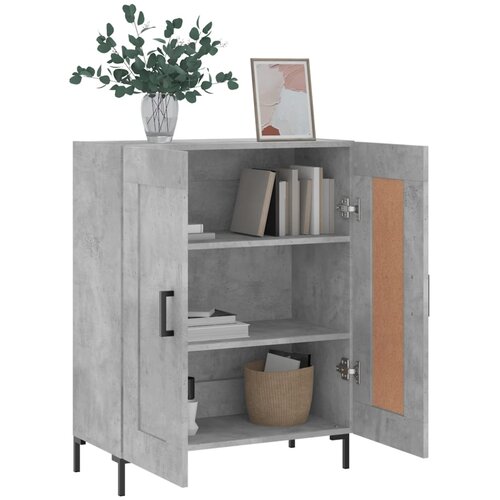  Komoda siva boja betona 69,5x34x90 cm od konstruiranog drva Slike