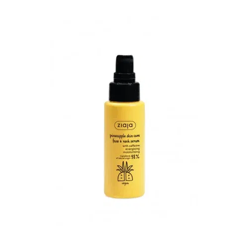 Ziaja serum - Pineapple Face & Neck Serum with Caffeine