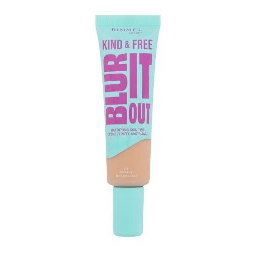 Rimmel London Kind &amp;amp; Free Blur It Out Mattifying Skin Tint puder masna 30 ml nijansa 250 Sun Beige Slike