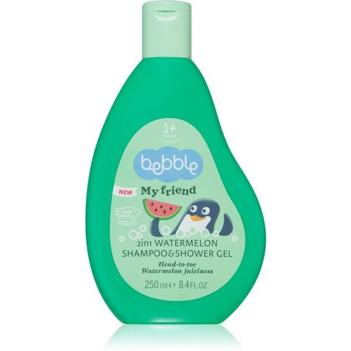 Bebble Strawberry Shampoo &amp;amp; Shower Gel Watermelon &amp;scaron;ampon i gel za tu&amp;scaron;iranje 2 u 1 za djecu 250 ml Slike