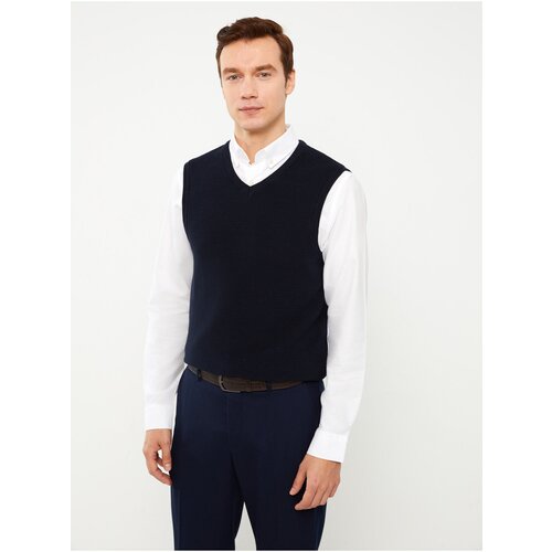 LC Waikiki Standard Fit V-Neck Men's Knitwear Sweater. Slike