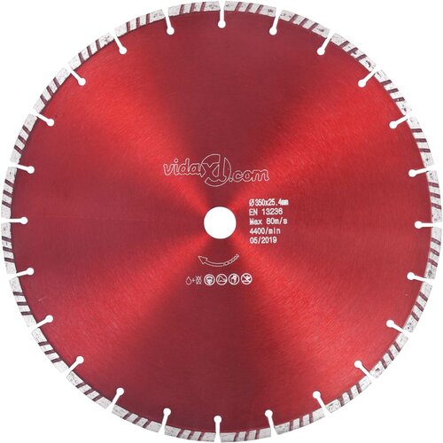  Dijamantni disk za rezanje s turbo segmentima čelični 350 mm Cene