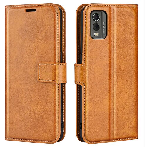 INORCO Za Nokio C02 stojalo za telefon Shell Case denarnica PU usnjeni ovitek za telefon proti padcu z vtisnjenim rombom, (22032940) Slike