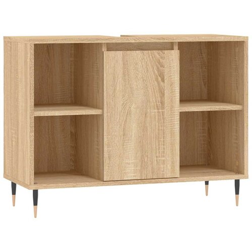 Maison Chic Kopalniška omarica - Kopalniški kabinet sonoma hrast 80x33x60 cm inženirski les, (21794908) Cene