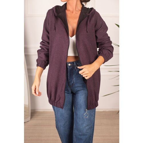 Armonika Women&amp;#039;s Plumper Zipper Hooded Trench Coat Slike