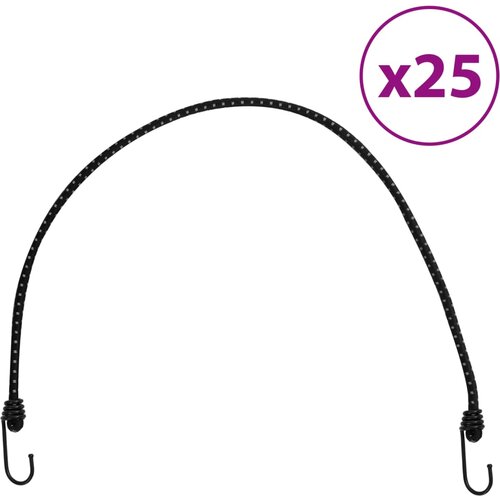 vidaXL Užad za bungee s reflektirajućim prugama i kukama 25 kom 88 cm Cijene