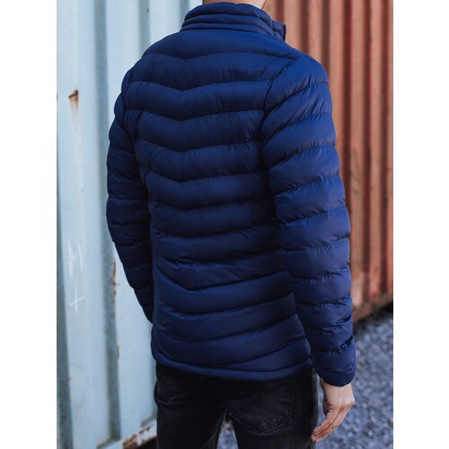 DStreet Men's transitional quilted jacket dark blue TX4934 Cene
