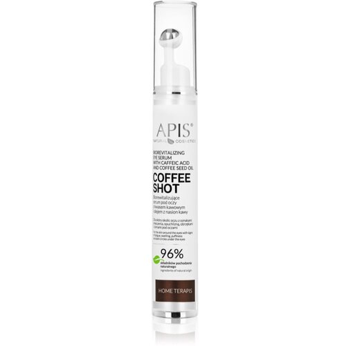 Apis Natural Cosmetics Coffee Shot posvetlitveni serum za predel okoli oči z izvlečkom kave 10 ml Cene