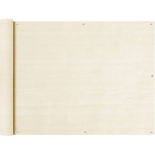 vidaXL balkonski zastor krem 90 x 400 cm HDPE Cene