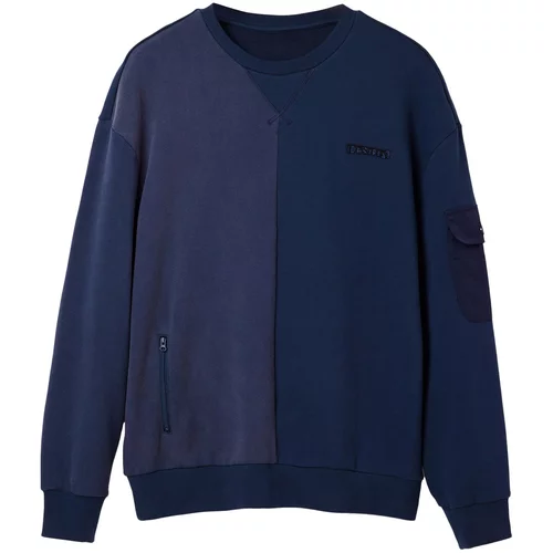 Desigual Sweater majica 'Bruno' morsko plava / mornarsko plava / crno plava / crna