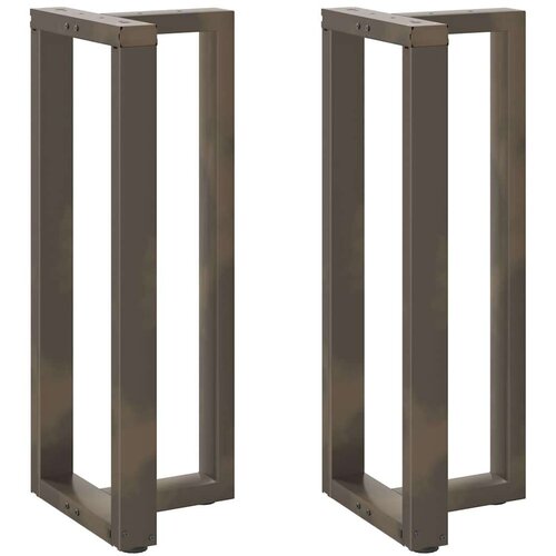  Noge barske mize T-oblike 2kosa naravno jeklo 40x35x(100-101)cm, (21828648) Slike