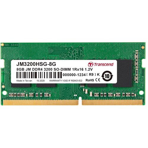 Transcend RAM SODIMM DDR4 8GB PC3200 JetRam, CL22, 1Rx16, 1Gx16, (683625) Cene