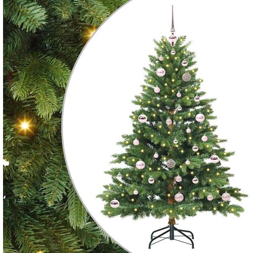 vidaXL Umjetno božićno drvce s stalakom Zelena 150 cm PE i PVC Cene