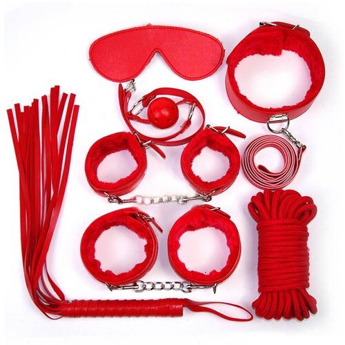 Adam i Eva set crvenih kožnih bdsm igračaka C80689-2 Cene