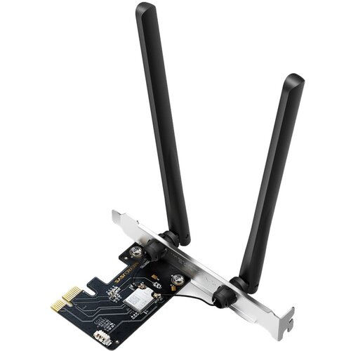 Mercusys MA86XE AXE5400 Tri-Band Wi-Fi 6E Bluetooth PCI Express Adapter, 2402 Mbps at 6 GHz + 2402 Mbps at 5 GHz + 574 Mbps at 2.4 GHz, 2&times; High Gain Tri-Band Ext. Antennas,Wi-Fi 6E,MU-MIMO,OF Cijene