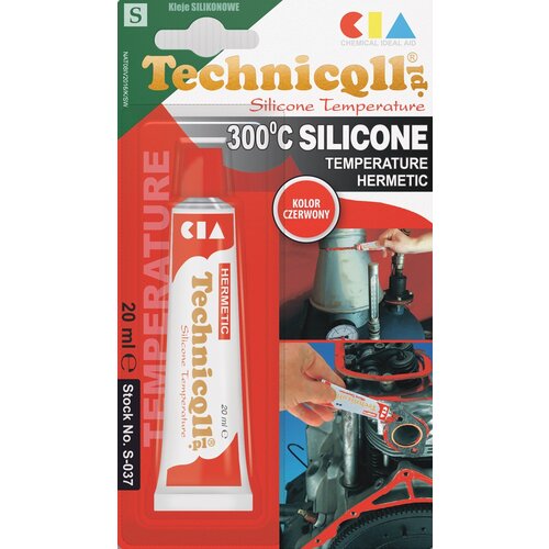 Shumee VISOKOTEMPERATURNI SILIKON RDEČI 20ML, (21387687) Slike