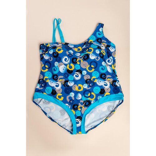 Fenzy Plus Size Enodelne Kopalke S Potiskom, Modre Cene