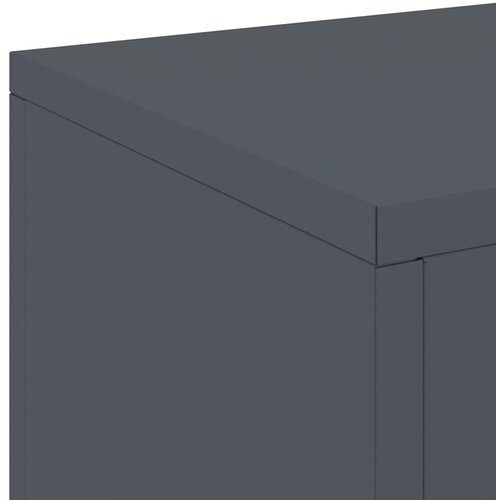  Stalak za biljke 2 pcs Antracit 24 x 24 x 35 cm Čelik Slike
