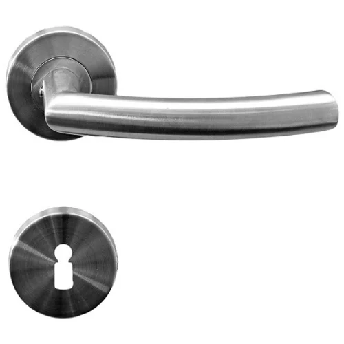 VOVKO Kljuka za vrata Susy (ključ, nerjavno jeklo, maks. debelina vrat: 44 mm)